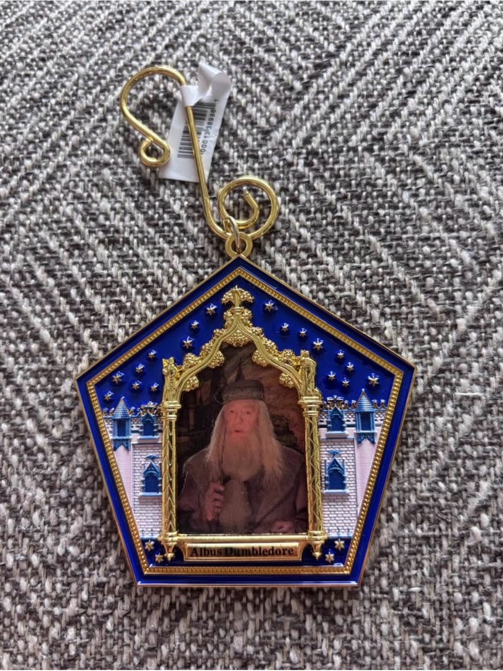 Blue & Gold Professor Dumbledore Portrait Hanging Ornament